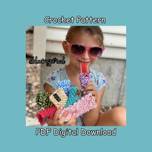 Raedyn Reusable Popsicle Cozy Crochet Pattern ONLY