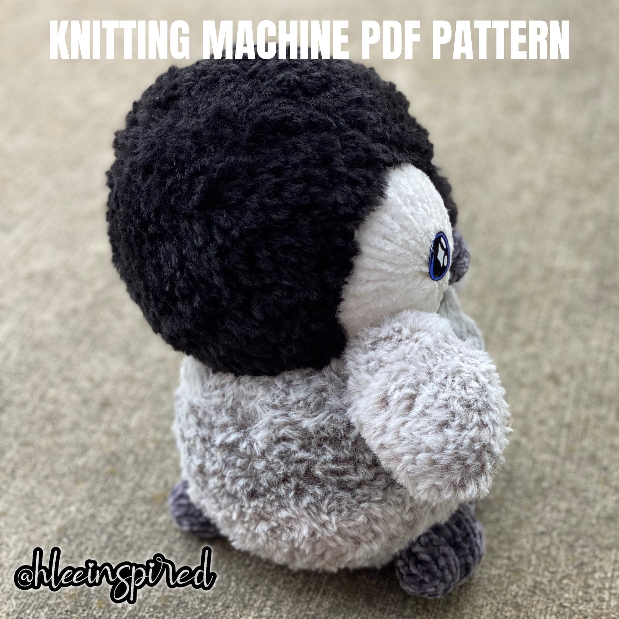 Baby Penguin Circular Knitting Machine Pdf Pattern Sentro Addi Express 