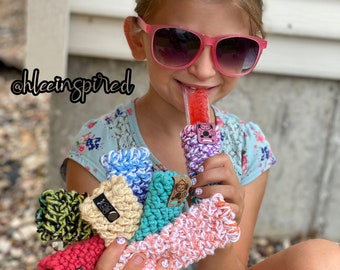 Raedyn Reusable Popsicle Cozy Crochet Pattern ONLY