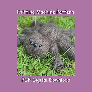 Spider Circular Knitting Machine PDF PATTERN ONLY Addi Sentro Tutorial Recipe Small, Medium, and Large