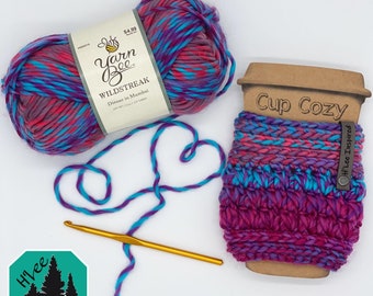 Tehillah Cup Cozy * PDF PATTERN ONLY * Crochet Pattern Hazelee Stitch