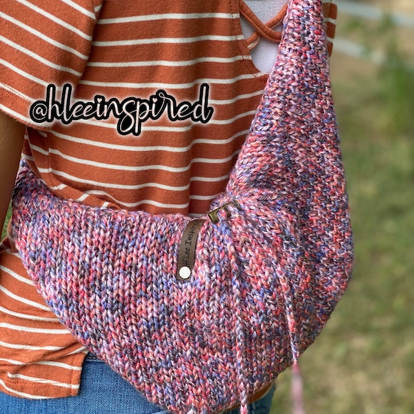Patroon crossbodytas breimachine: circulaire Addi Sentro-zelfstudie (pdf-patroon)