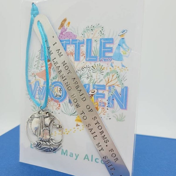 Handmade Stamped Bookmark - Little Women Coffee Compliments & Too Fond Gift