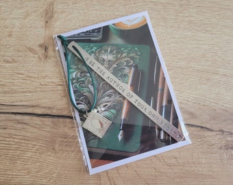 Handmade Stamped Bookmark - Be The Author Of Your Own Story