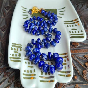 Lapis lazuli beaded necklace, gemstone beaded necklace, lapis lazuli necklace, boho beaded necklace, lapis, lapis lazuli jewelry, lapis