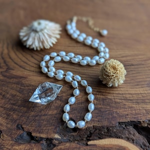 Perle perlen halskette, edelstein perlen halskette, perlenkette, perlenschmuck, zierliche kette, gold filled, schichten kette, perle
