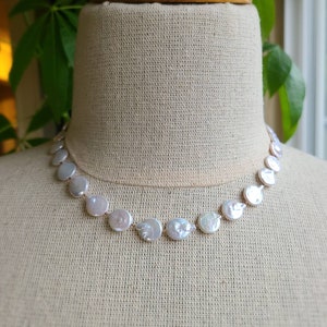 Pearl necklaces, Penny pearl necklace, bougie pearl necklace, pearl & gold necklace, charm enhancer clasp, silk cord