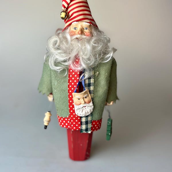 Unusual Hand Made Santa