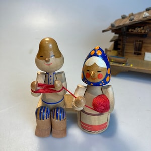 Beautifully crafted Russian folk art wooden toy