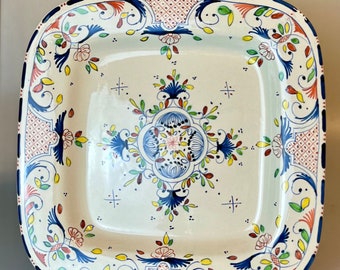 Antique Deruta Umbria Square Platter