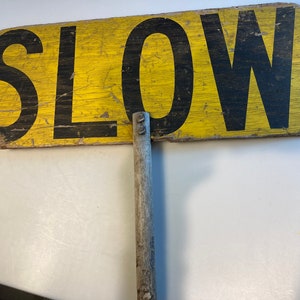 Rustic Antique Stop Slow Traffic Sign - Etsy