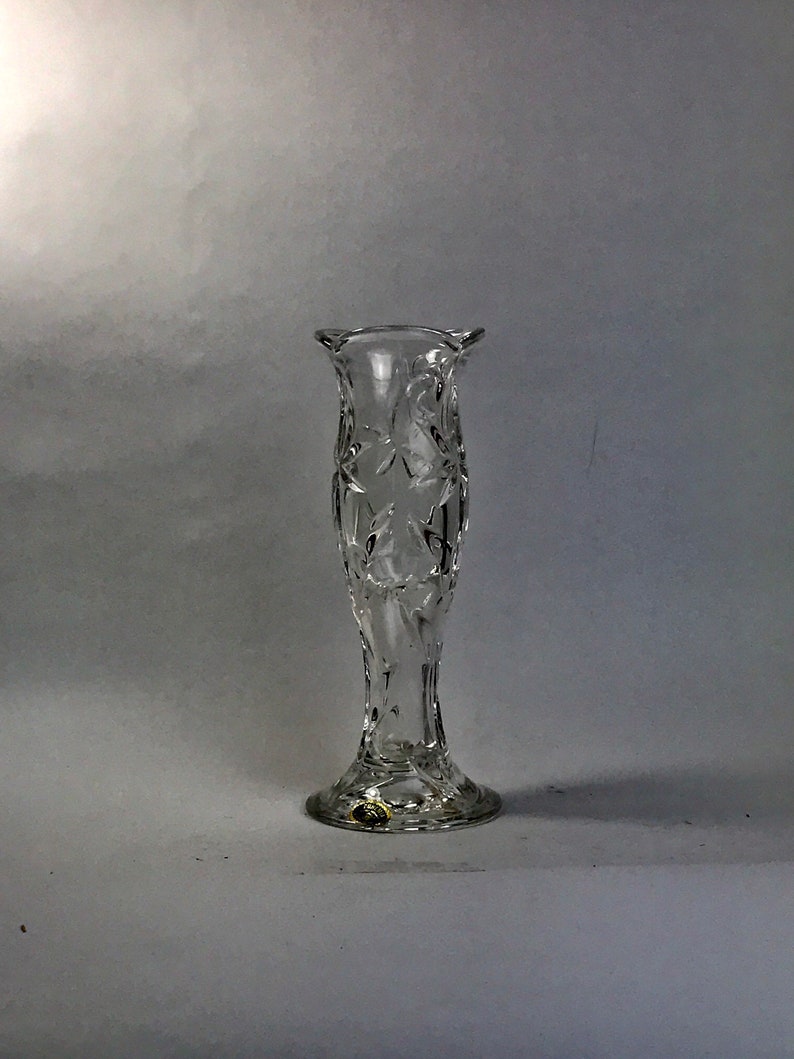 Bohemian Crystal Vase made in the Czech Republic Etsy
