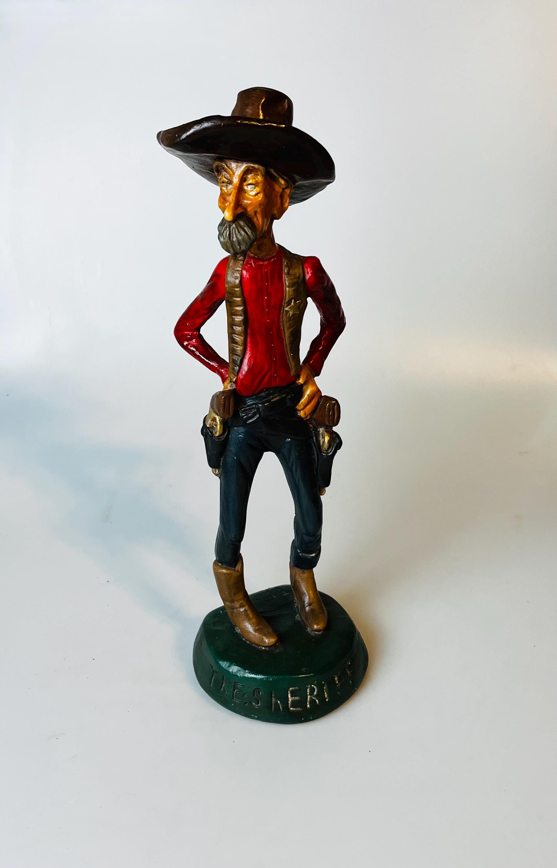 Vintage 1940s Chalkware Cowboy - Etsy
