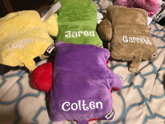 Personalized Mini Pillow Pets Etsy