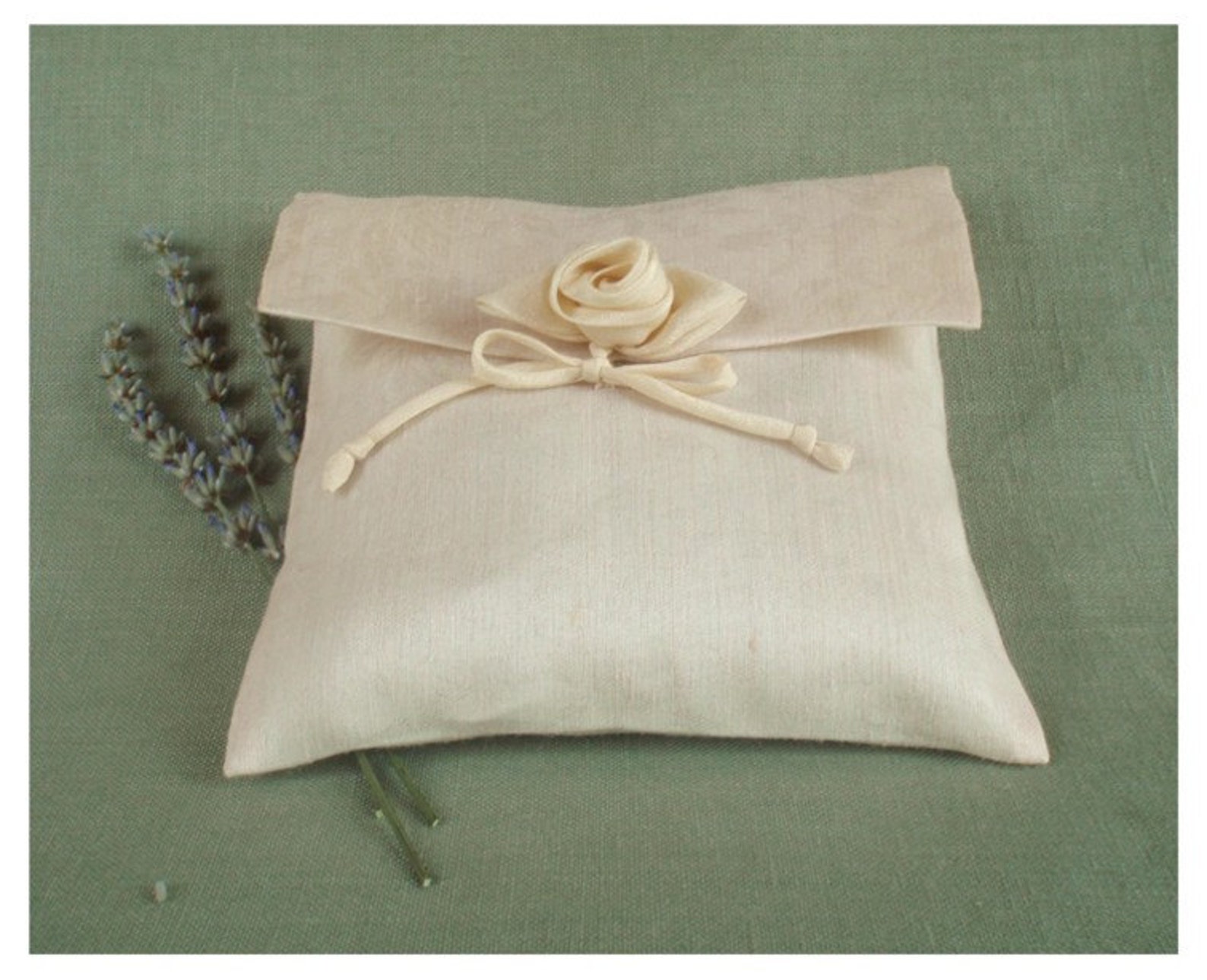 Decorative Lavender Sachet Pillow Envelope Style Silk Linen. Etsy