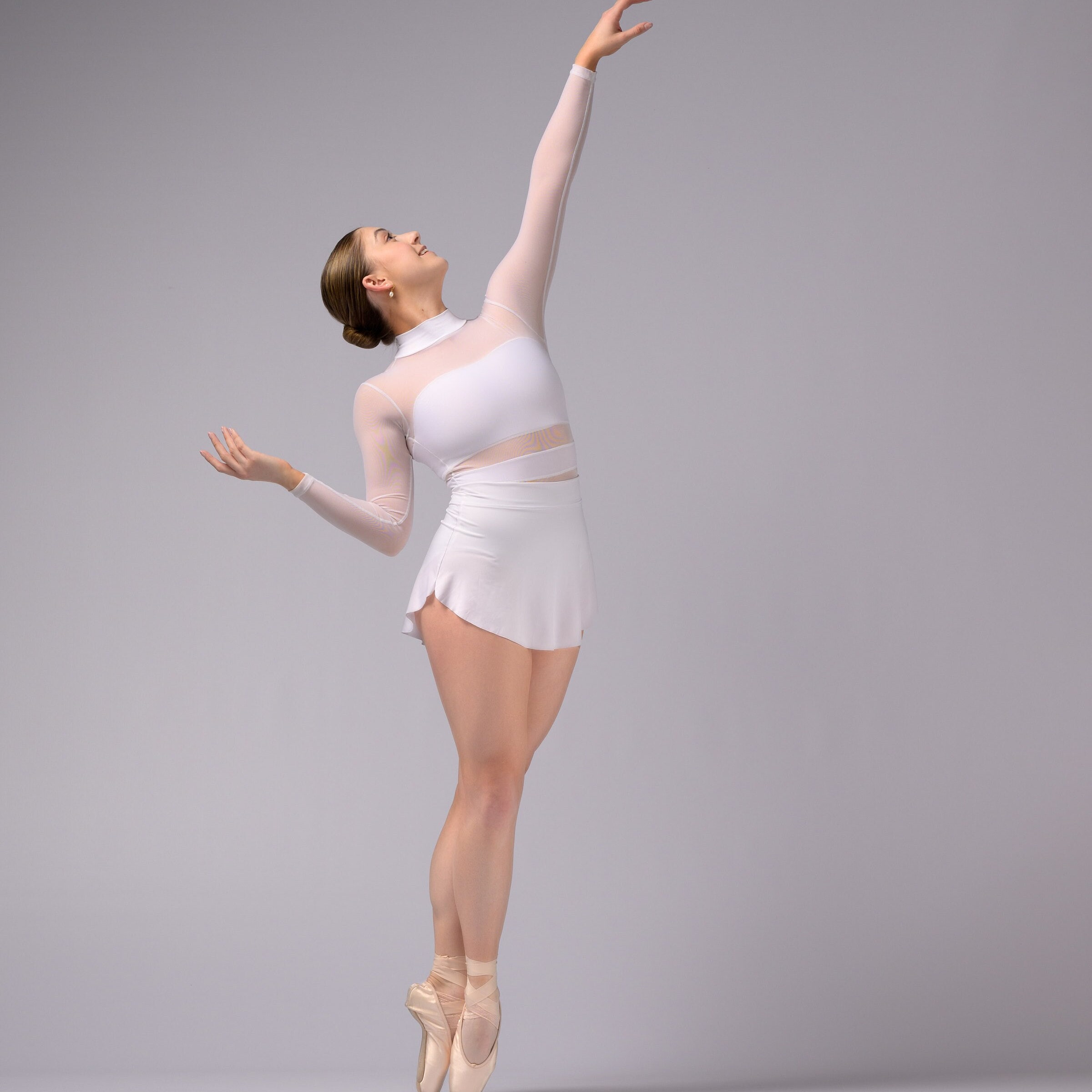 White Ballet Pull On Skirt - Demi