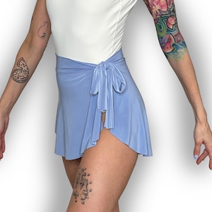Cotton Candy Blue Ballet Wrap Skirt - Demi