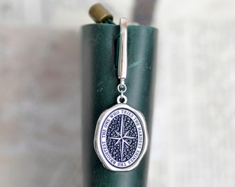 Enamel Message Wax Seal Journal Bookmark | Star | The one who tries the hardest shines brightest | Silver | Backtozero