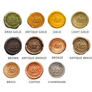 Shades of Gold Octagon zegellakkralen naar keuze | Terug naar nul