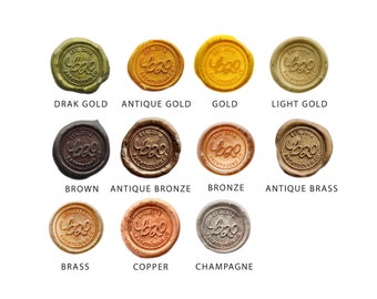 Shades of Gold Octagon Siegelwachsperlen nach Wahl | Backtozero