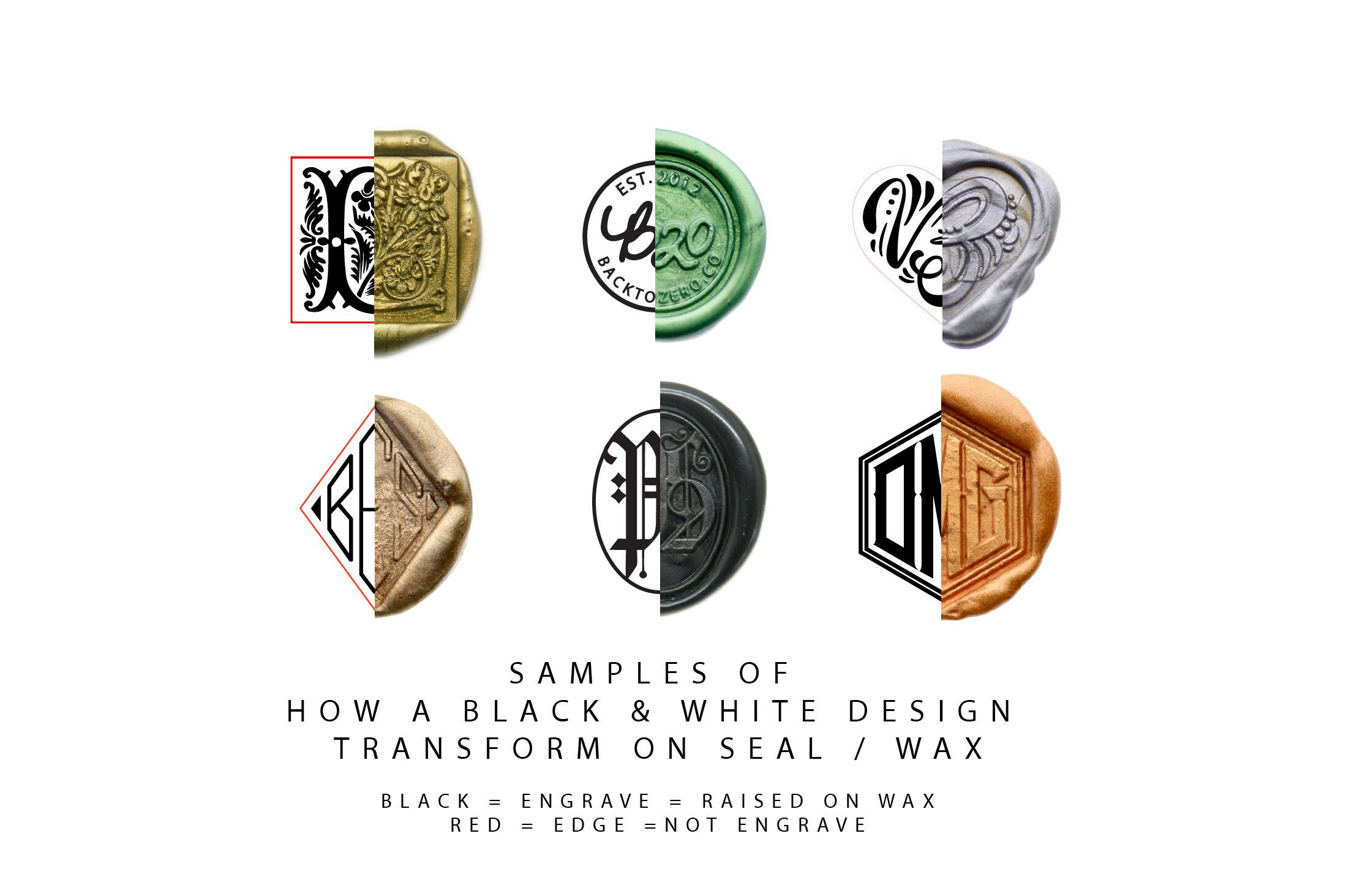 Design Your Own Bespoke Custom Wax Seal Stamp | Backtozero