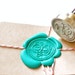 Personalized Custom Double Script Initials Ampersand Wax Seal Stamp | Backtozero 