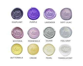 Shades of Purple Octagon Sealing Wax Beads of your choice | Backtozero