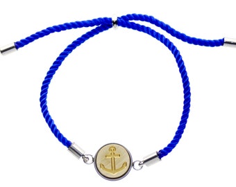 Anchor Signet Bracelet | Available in 23 Colors | Backtozero