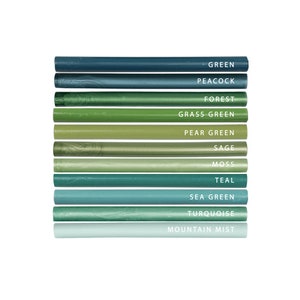 Shades of Green Lijmpistool Zegellaksticks naar keuze | Terug naar nul