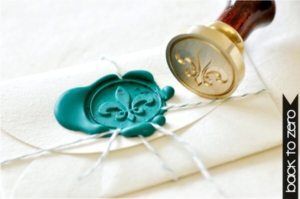 Fleur de Lis Wax Seal Stamp | Backtozero