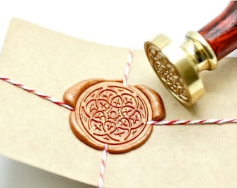 Damask Kaleidoscope Deco Decorative Wax Seal Stamp | Backtozero