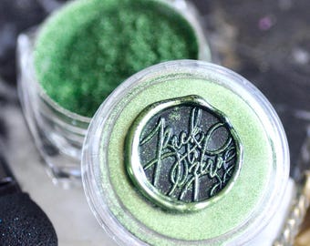 Chrome Metallic Highlight Powder for Wax Seal Stamp | Leaf Green | Backtozero B20