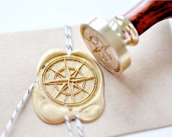 Adventure Compass Wax Seal Stamp | Backtozero