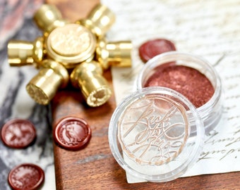 Metallic Highlight Powder for Wax Seal Stamp | Rust | Backtozero B20