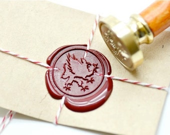 Heraldic Mythical Animal Griffin Wax Seal Stamp | Backtozero