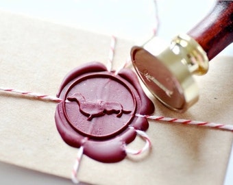 Dog Pet Lover Dachshund Wax Seal Stamp | Backtozero