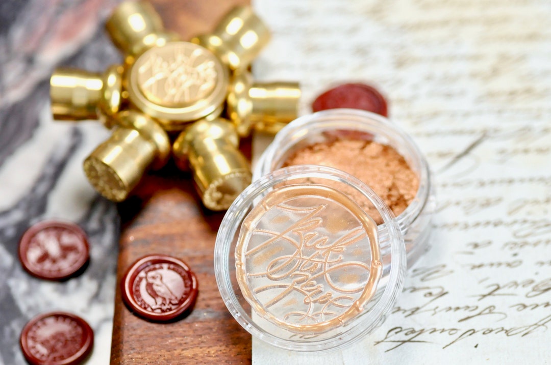 Metallic Highlight Powder for Wax Seal Stamp | Copper Gold | Backtozero ...
