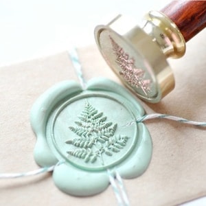 Fern Leaf Botanical Wax Seal Stamp | Backtozero