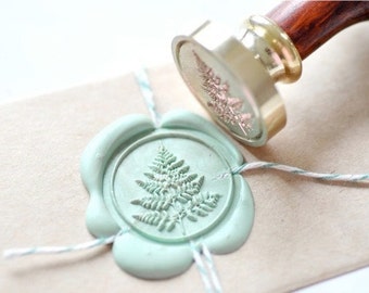 Fern Leaf Botanical Wax Seal Stamp | Backtozero