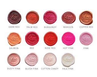 Shades of Red Octagon Sealing Wax Beads of your choice | Backtozero