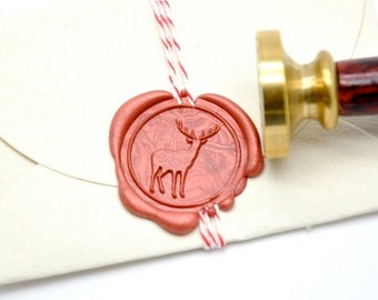 Woodland Animal Deer Wax Seal Stamp | Backtozero