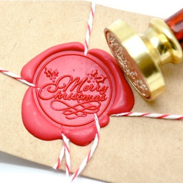 Merry Christmas Xmas Wax Seal Stamp | Backtozero