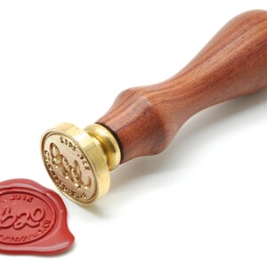 Personalized Wedding Custom Initials with Heart & Arrow Wax Seal Stamp Backtozero image 3