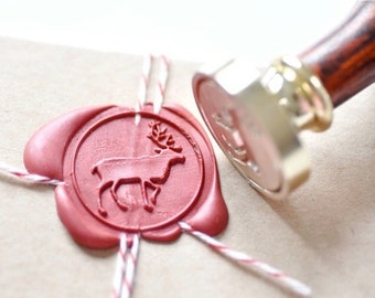 Woodland Animal Caribou Moose Wax Seal Stamp | Backtozero