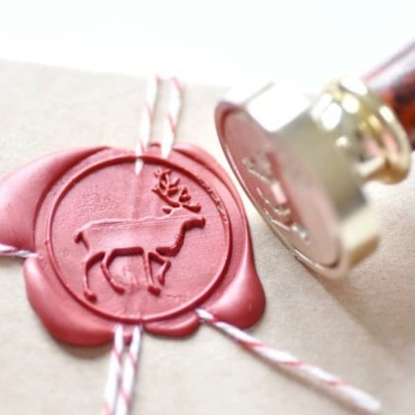 Woodland Animal Caribou Moose Wax Seal Stamp | Backtozero