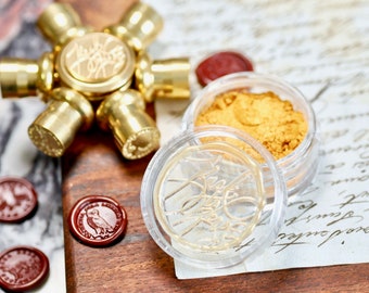 Metallic Highlight Powder for Wax Seal Stamp | Aztec Gold | Backtozero B20