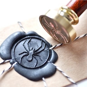 Spider Wax Seal Stamp Backtozero image 1