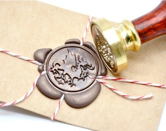 Heraldic Dragon Wax Seal Stamp | Backtozero