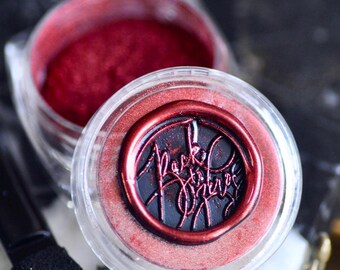 Chrome Metallic Highlight Powder for Wax Seal Stamp | Ruby Red | Backtozero B20