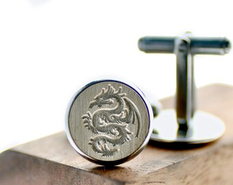 Dragon Signet Cufflinks | Backtozero